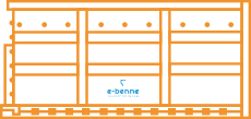 Benne ampliroll 20 m³